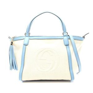 Gucci Soho Interlocking G Canvas Leather Handbag